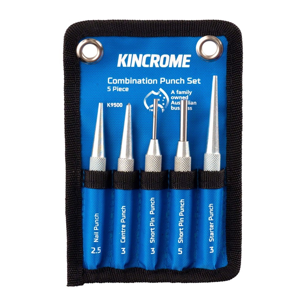 5Pce Combination Punch Set K9500 by Kincrome