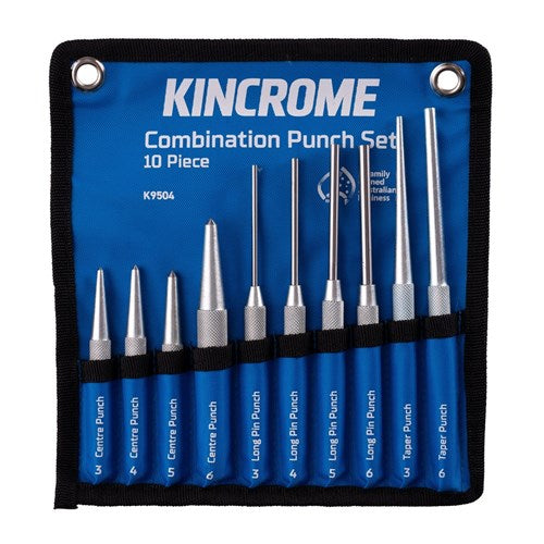 Combination Punch Set 10 Pce - K9504 by Kincrome