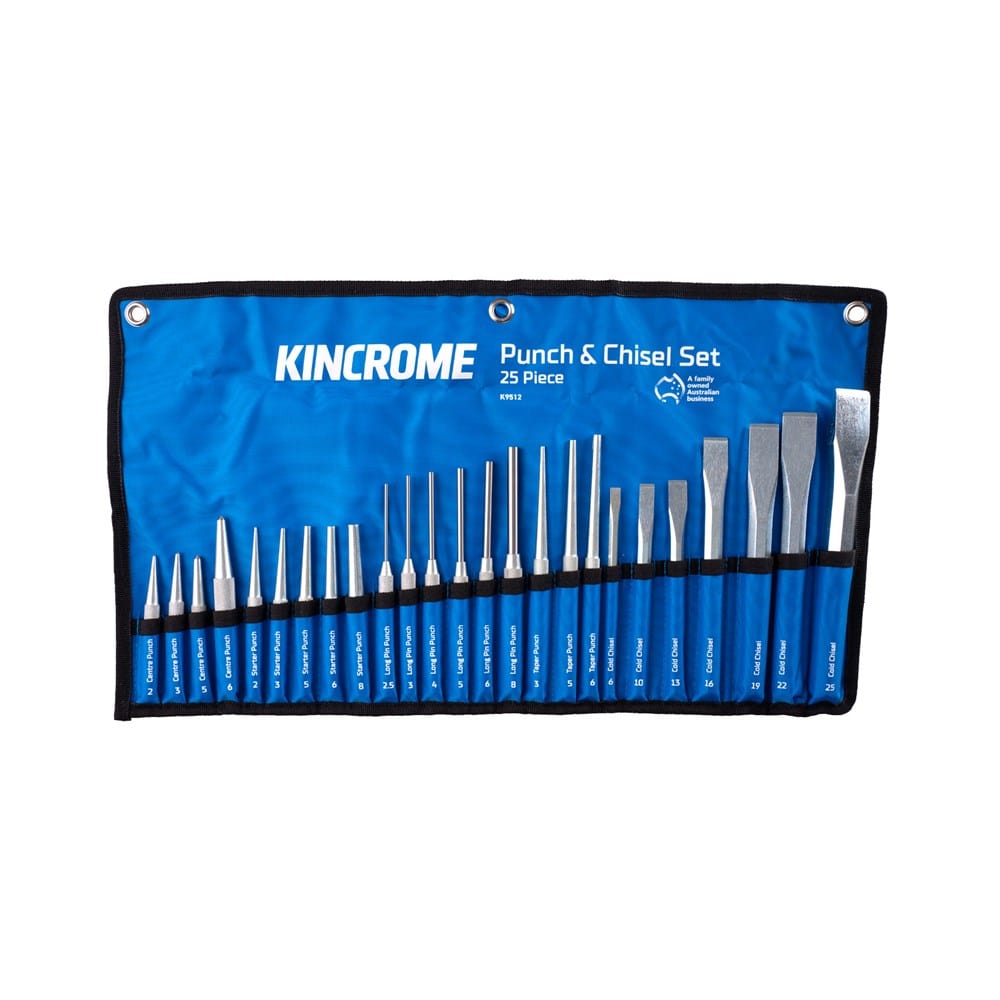 Punch & Chisel Set 25Pce K9512 by Kincrome