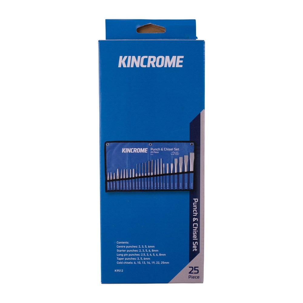 Punch & Chisel Set 25Pce K9512 by Kincrome