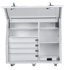 KA BOXES 1150 Series 4 Drawer 5 Shelf Ute Box KA1150D4
