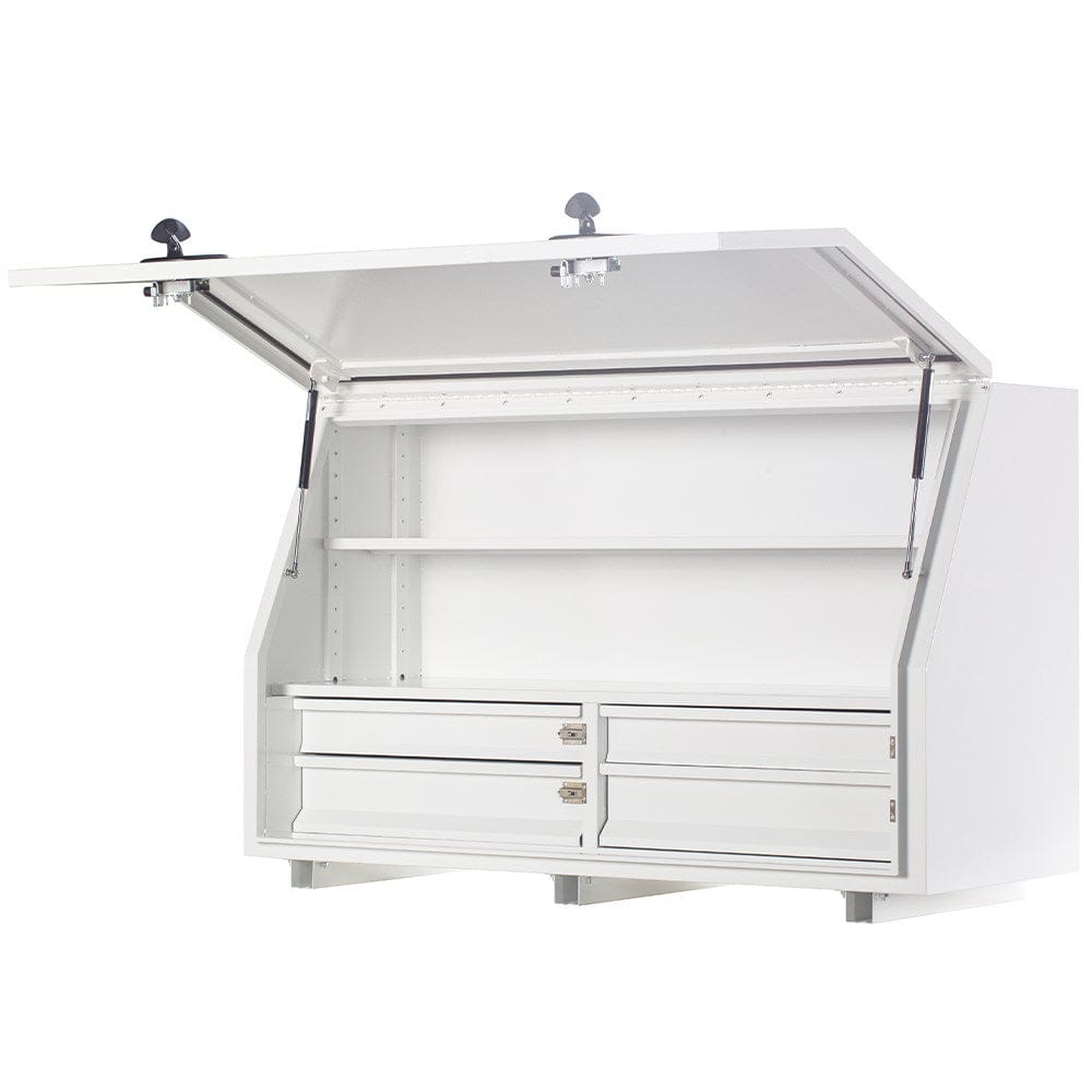 KA BOXES 1360 Series 4 Drawer 2 Shelf Ute Box KA1360D4S2