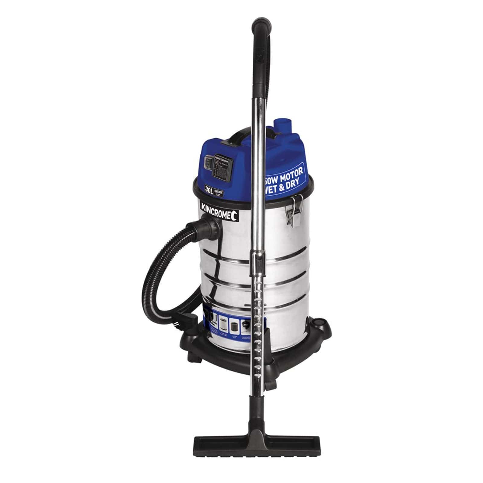 30L 1250W Wet + Dry Garage Vacuum KP703 By Kincrome