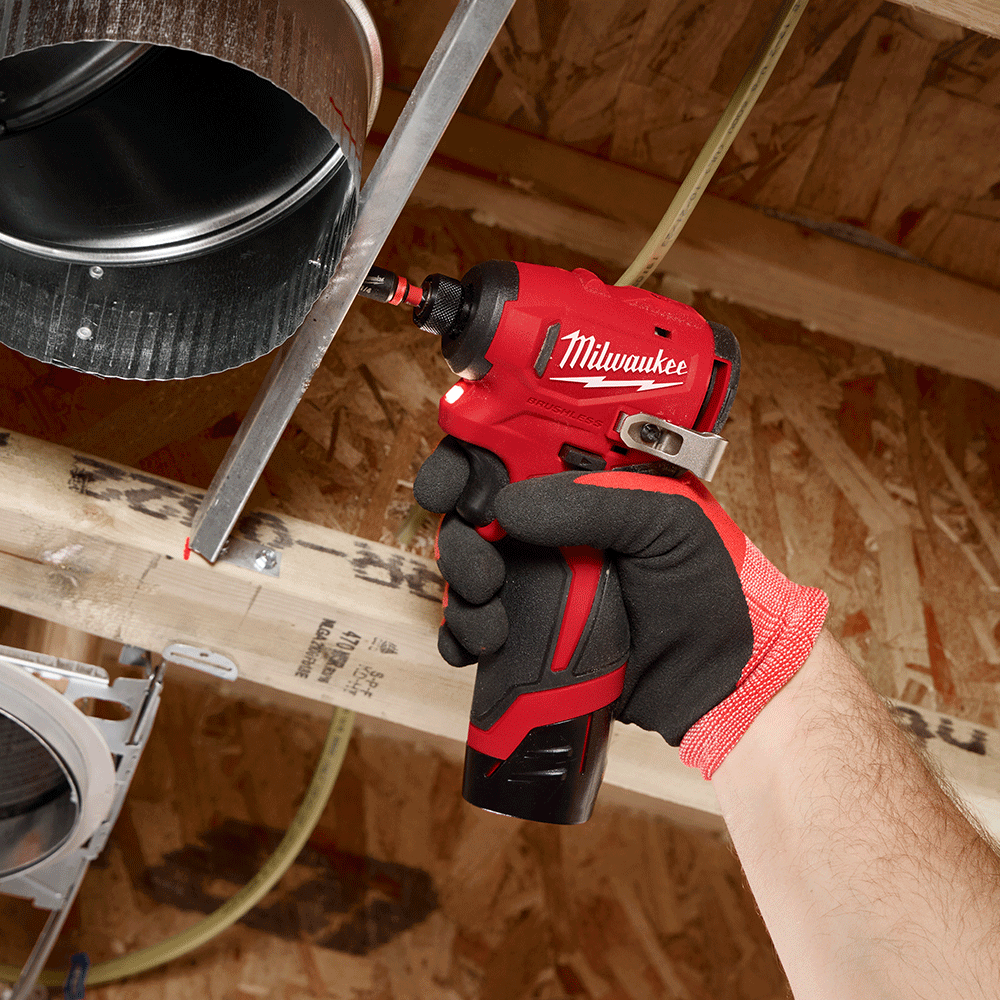 Milwaukee M12™ Sub-Compact Brushless 1/4" Hex Impact Driver (Tool Only) M12BLIDRC0