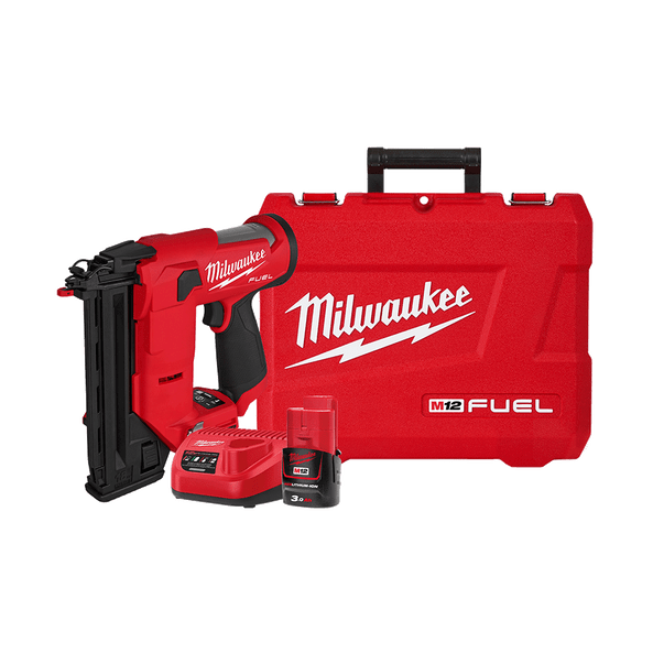 12V FUEL™ 18 Gauge Compact Brad Nailer Kit M12FCN18GS301C by Milwaukee