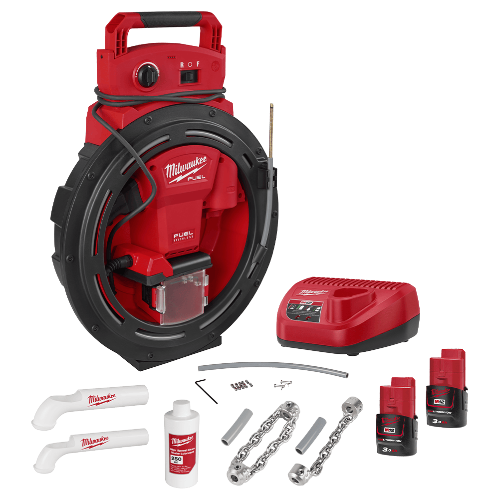 Milwaukee M12 FUEL™ High Speed Chain Snake Kit M12FFSM302
