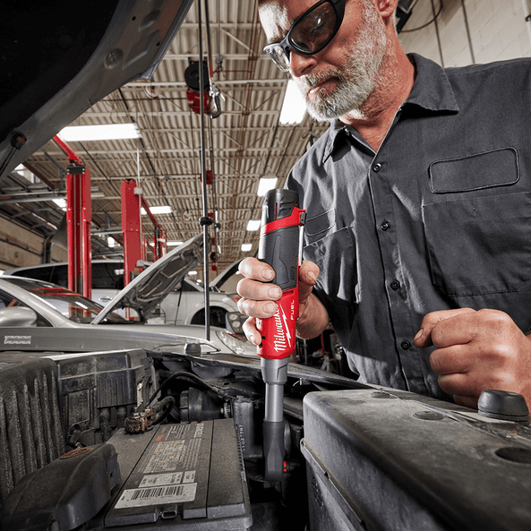 12V 1/4" FUEL™ High Speed Extended Reach Ratchet Bare (Tool Only) M12FHIR14LR0 by Milwaukee