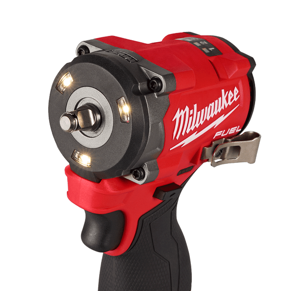 12V 3/8" FUEL™ Stubby Impact Wrench With Friction Ring Bare (Tool Only) M12FIW2F380 by Milwaukee