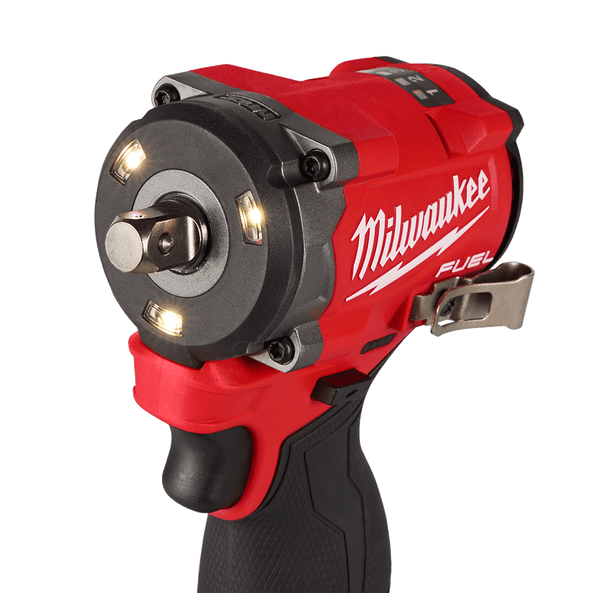 12V 1/2" FUEL™ Stubby Impact Wrench With Pin Detent Bare (Tool Only) M12FIW2P120 by Milwaukee