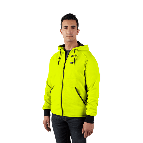 M12™ Heated Hoodie Fluoro Yellow M12HHFLY40 and Grey M12HHGREY40 by Milwaukee