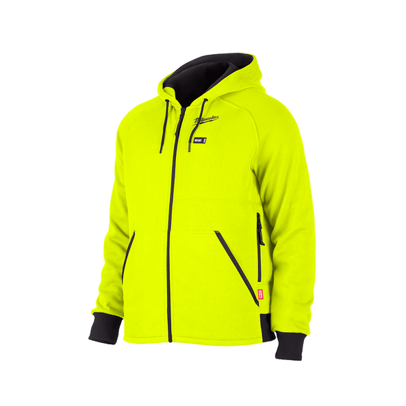 M12™ Heated Hoodie Fluoro Yellow M12HHFLY40 and Grey M12HHGREY40 by Milwaukee