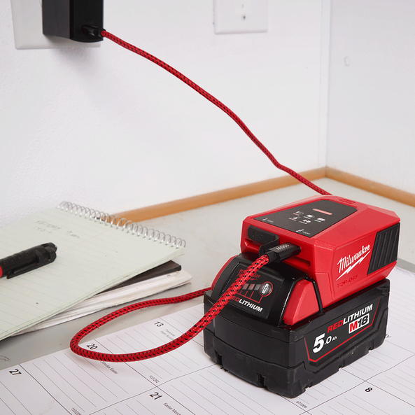 Milwaukee Top-Off Bidirectional Charger & Power Supply M18BC