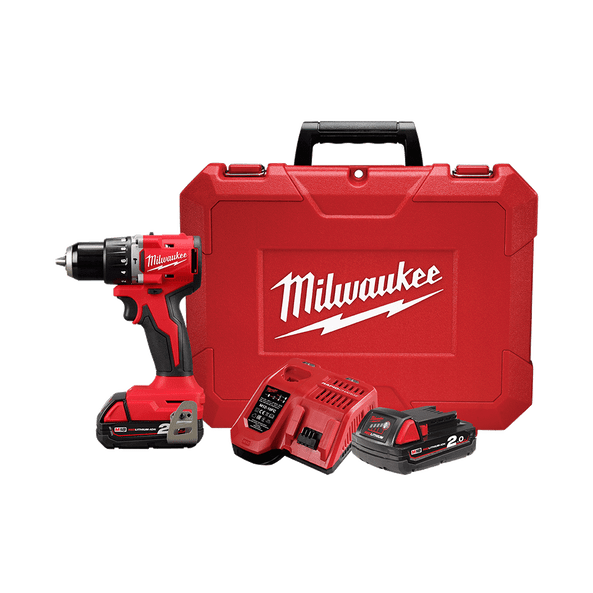 18V 13mm Brushless Hammer Drill / Driver Kit M18BLPDRC202C by Milwaukee