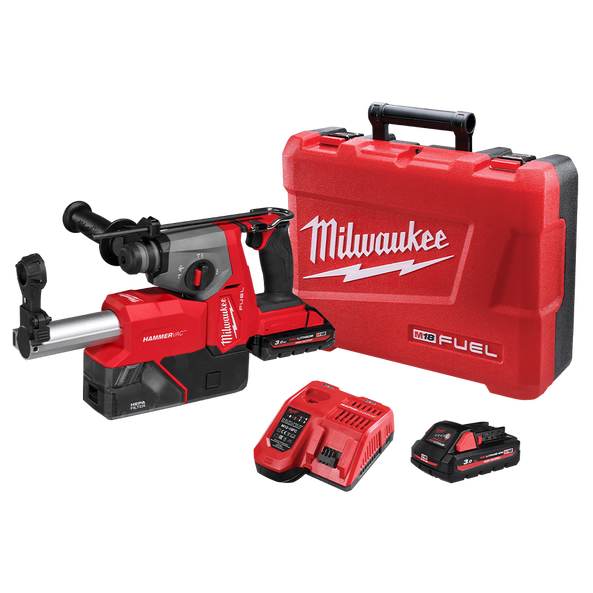 M18 FUEL™ 16mm SDS Plus Rotary Hammer with Dust Extractor Kit M18FHAC16DDE302HC