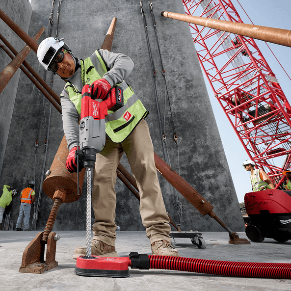 Milwaukee 18V Rotary Hammer FUEL™ 32mm SDS Plus D-Handle W/One Key Bare (Tool Only) M18FHACOD32-0