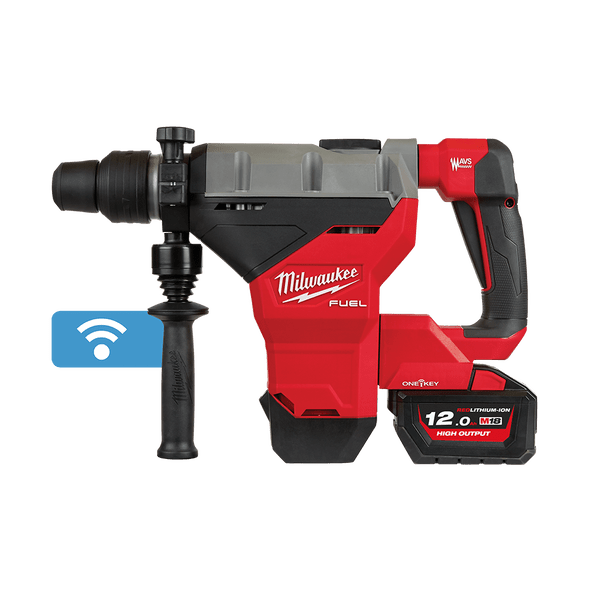 18V FUEL™ 44mm SDS Max Rotary Hammer W/One Key Kit M18FHM-122C by Milwaukee
