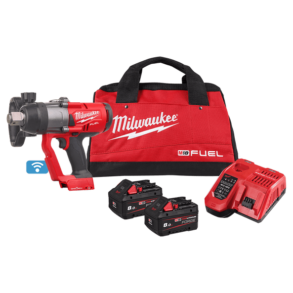 Milwaukee 18V FUEL™ 1" High Torque Impact Wrench with ONE-KEY™ Kit M18ONEHIWF1802FB