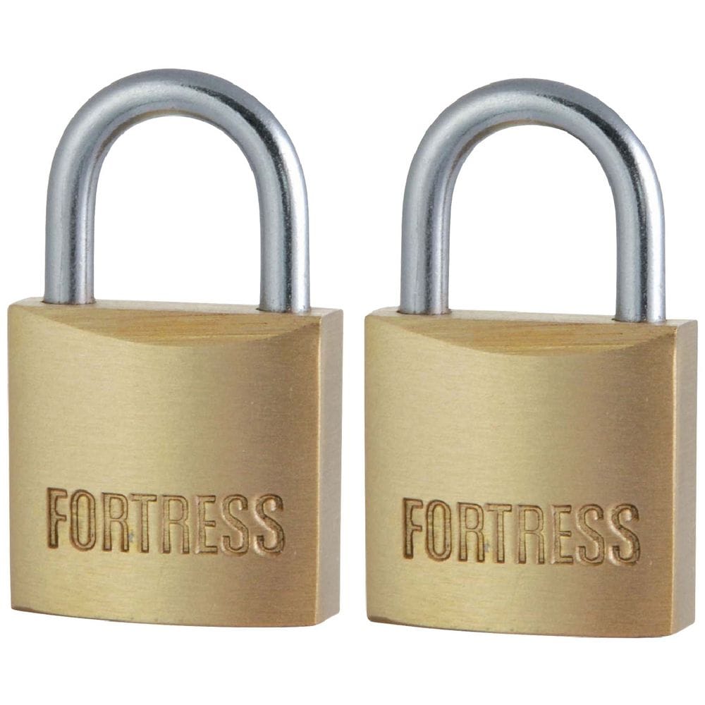 Master Lock 20mm Fortress Brass Padlock With 11mm Shackle | Single, Double, or Four Pack
