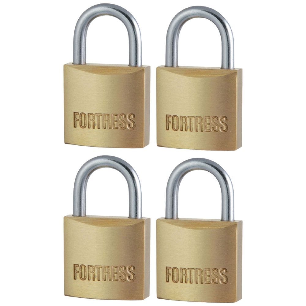 Master Lock 20mm Fortress Brass Padlock With 11mm Shackle | Single, Double, or Four Pack