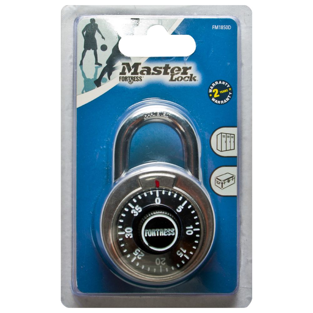 Master Lock 48mm Fortress Combination Dial Padlock FM1850DAU