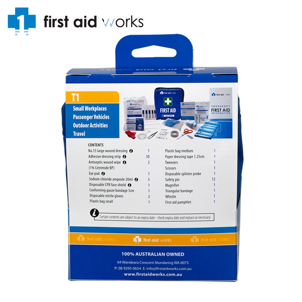 Motorist First Aid Kit FAWT1M by First Aid Works