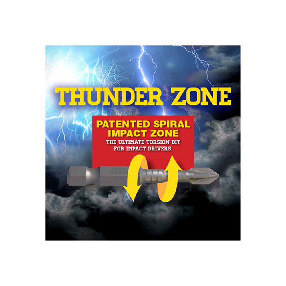 Alpha Thunderzone 3/8" x 42mm Impact Magnetic Nutsetter NS3842SS | Per Piece (Unboxed - Out of a Bulk Pack)