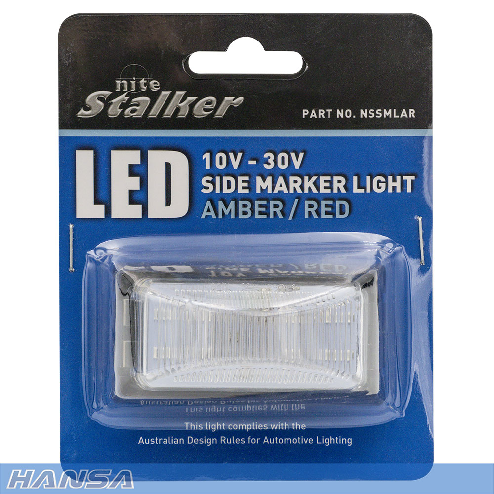 Nite Stalker LED Side Marker Light - Amber / Red NSSMLAR