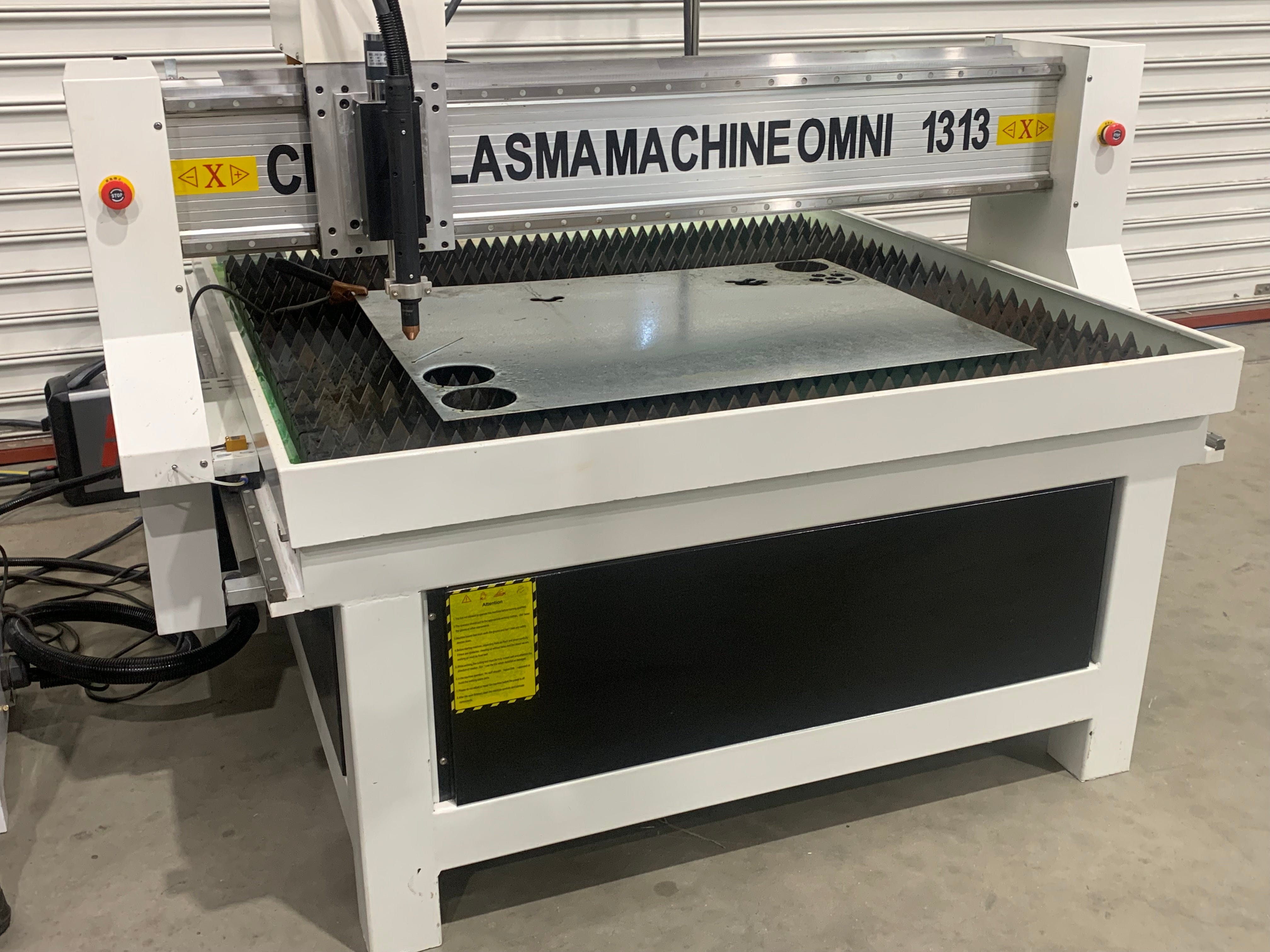 1300mm x 1300mm CNC Plasma Cutter with Huayuan Plasma Generator 415V 1313 by Omni
