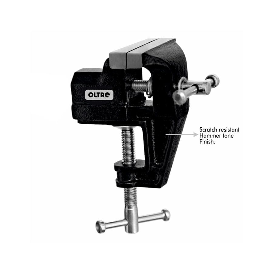Oltre Heavy Duty SG Iron Baby Mini Bench Vice Integrated Clamp