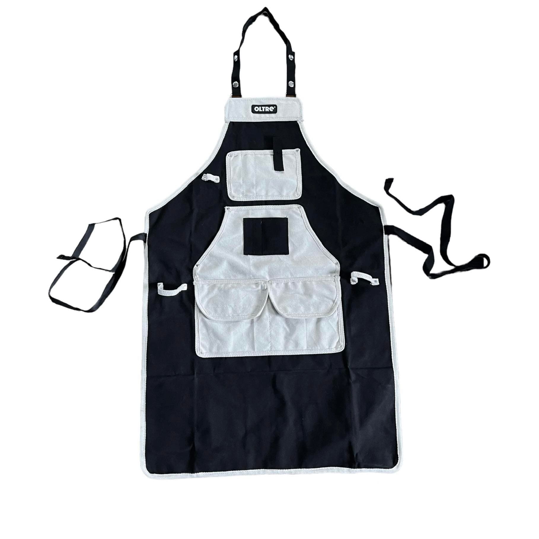 Oltre Black + White Canvas Apron