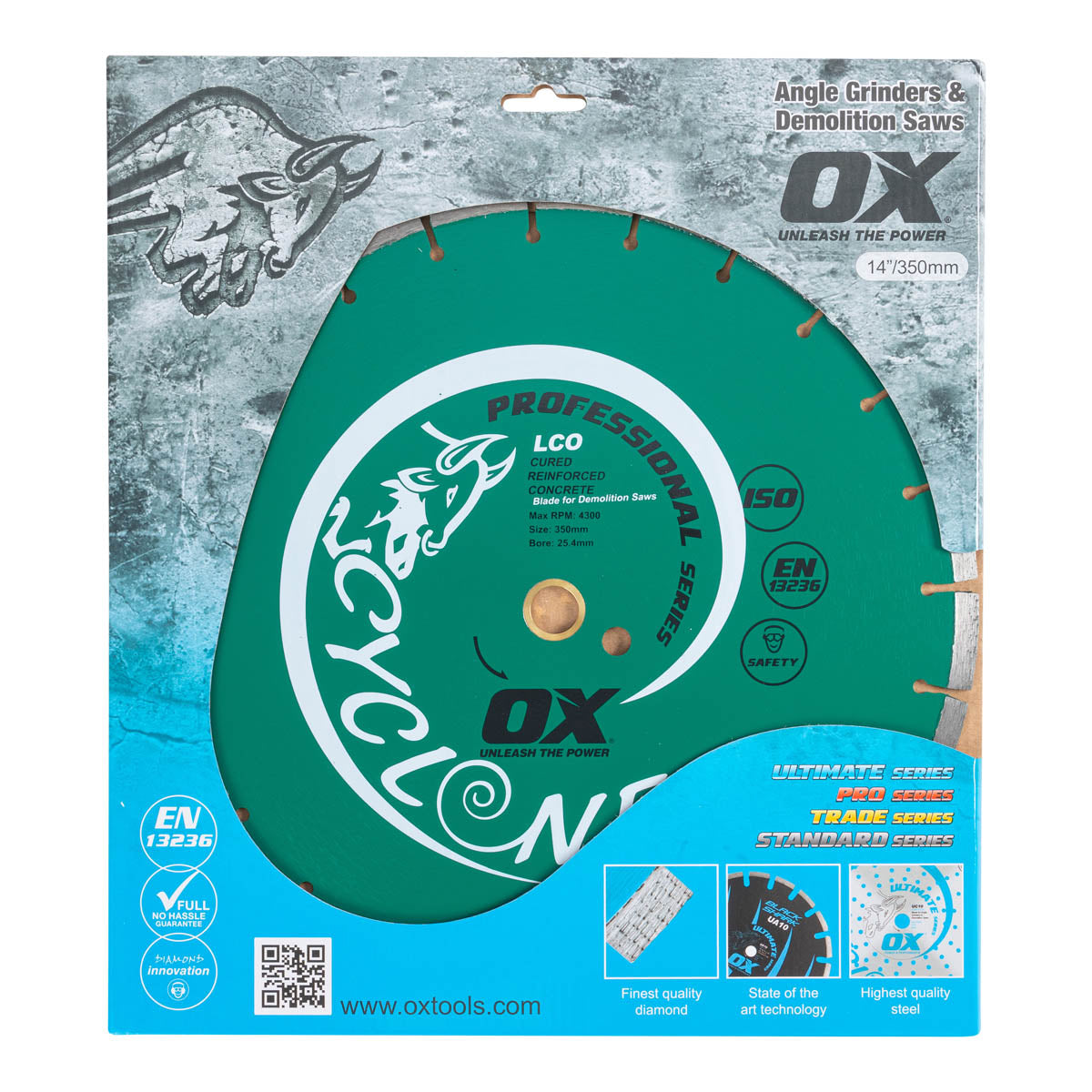 OX Professional LCO 350mm (14") Segmented Diamond Blade OX-LCO-14