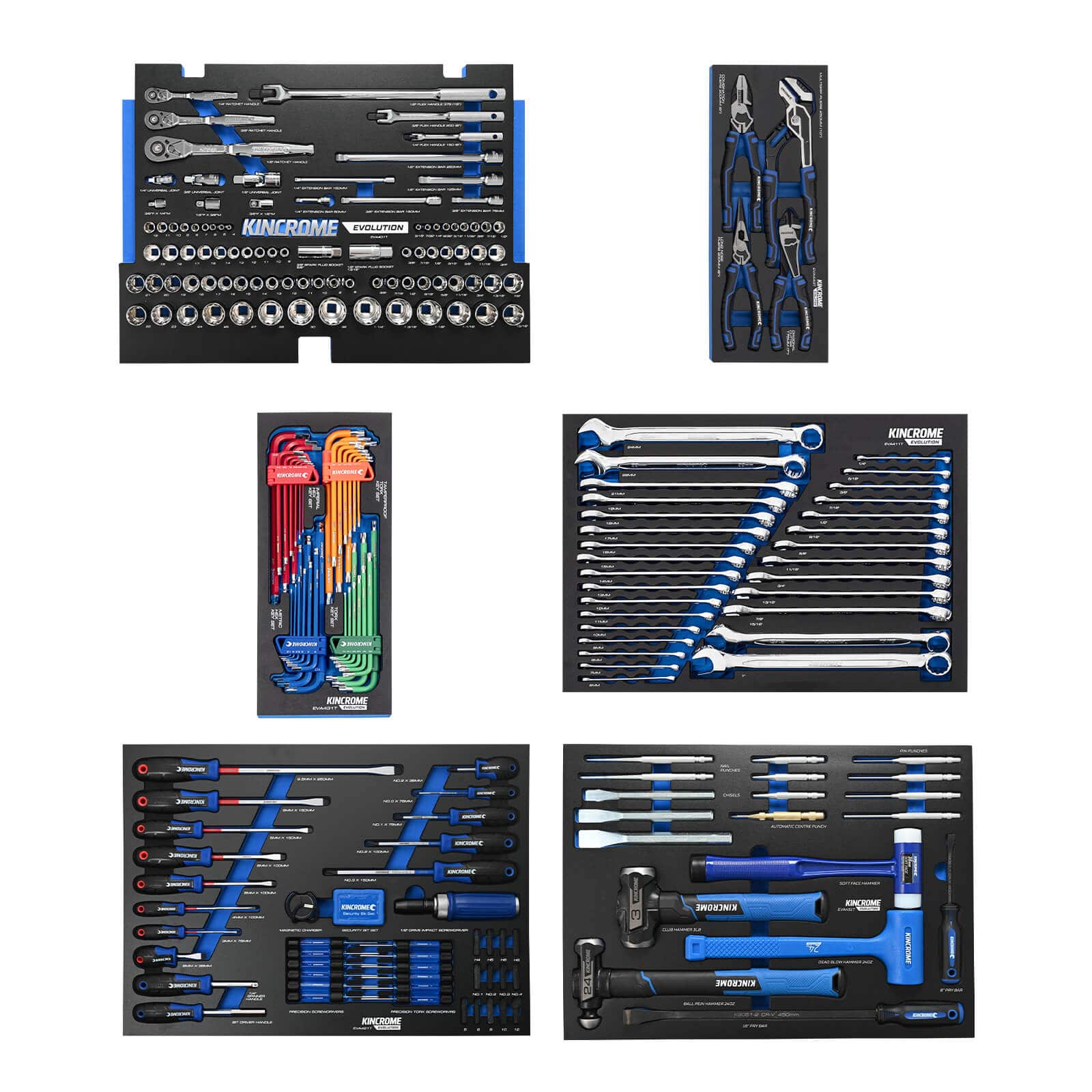 Kincrome 306Pce Evolution Tool Kit Workshop 14 Drawer Deep P1710