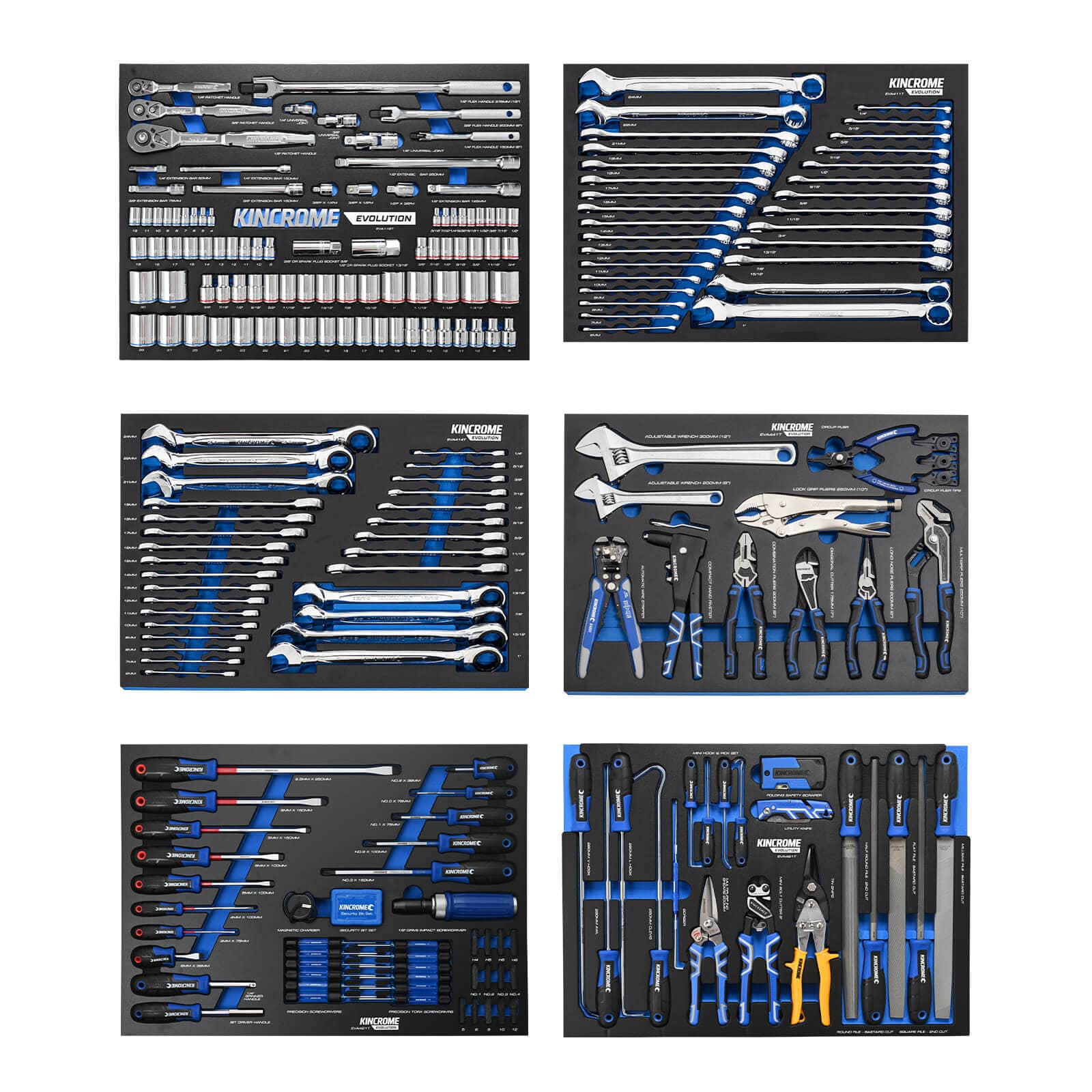 Kincrome EVOLUTION Trolley Tool Kit 493 Piece 13 Drawer (53") P1730