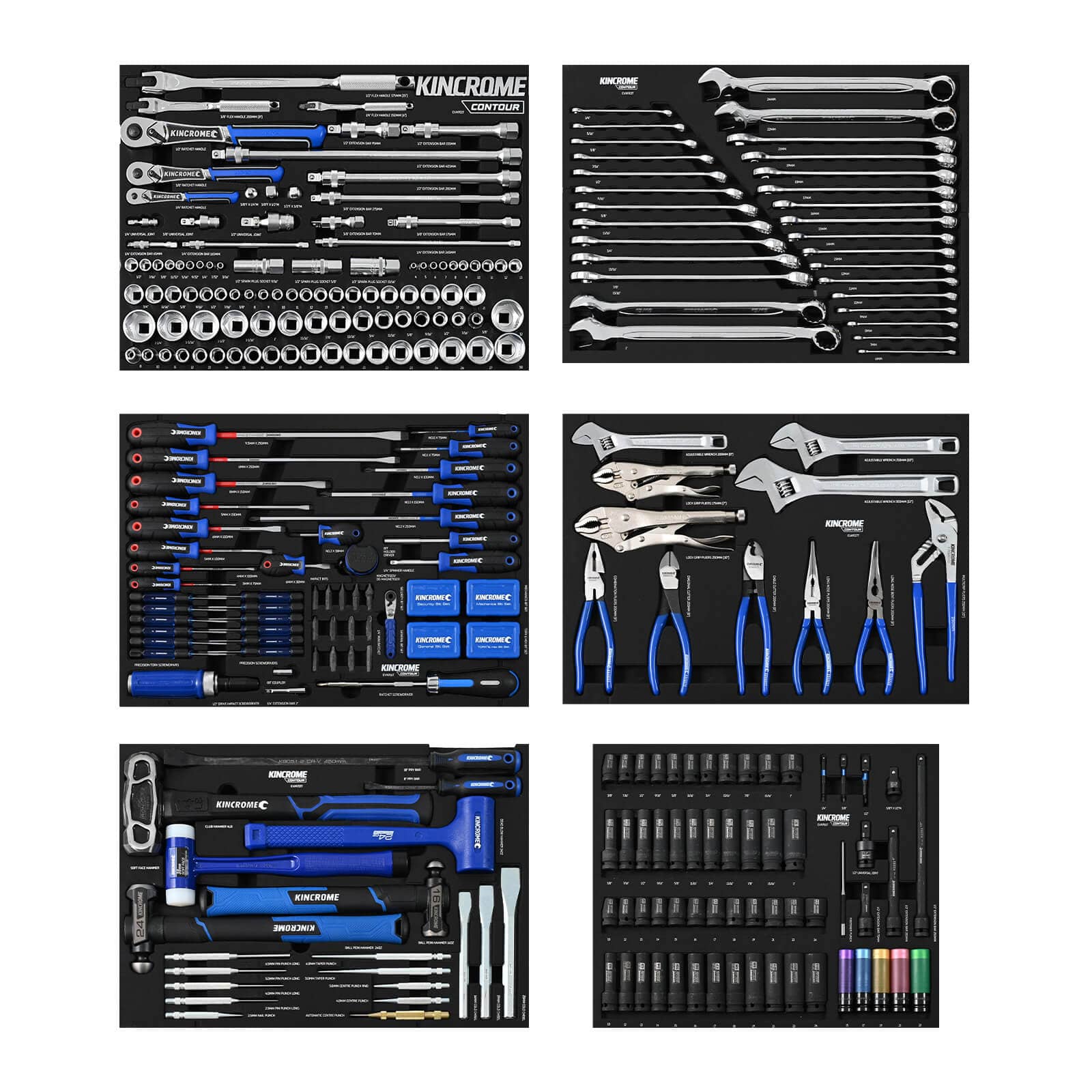 Kincrome CONTOUR® Workshop Tool Kit 729 Piece 22 Drawer (60") P1824 / P1824B