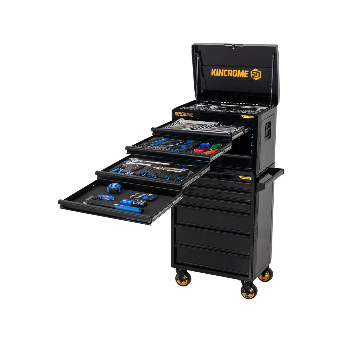 Kincrome EVOLUTION 50th Anniversary Workshop Tool Kit 271 Piece 11 Drawer 26″ P1976ANV