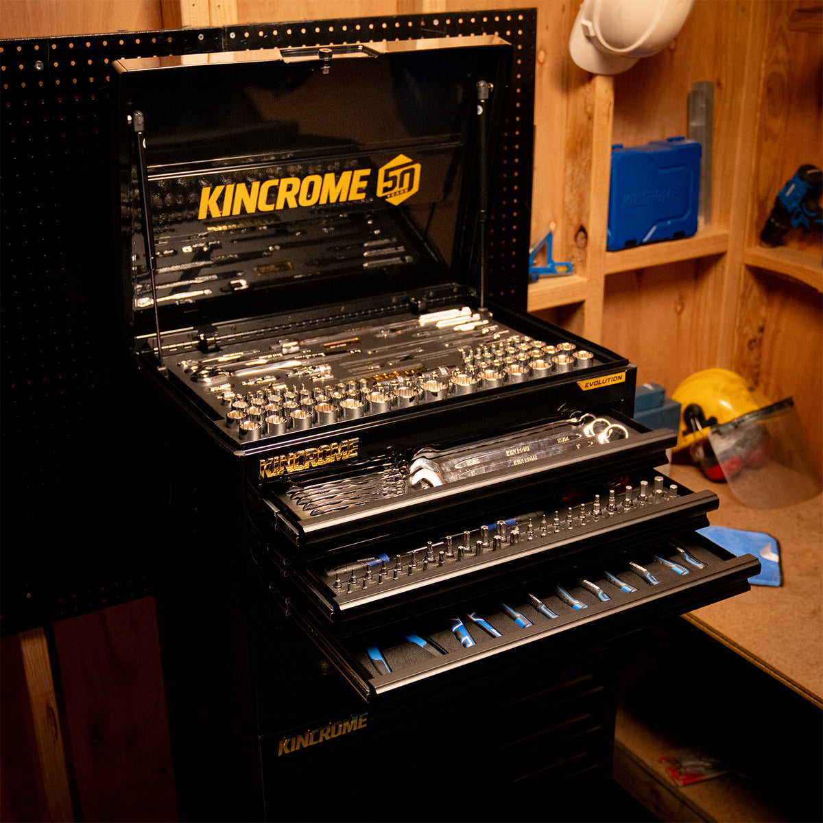 Kincrome EVOLUTION 50th Anniversary Workshop Tool Kit 271 Piece 11 Drawer 26″ P1976ANV