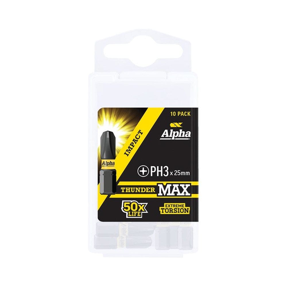 Alpha ThunderMax Impact Power Bits Phillips