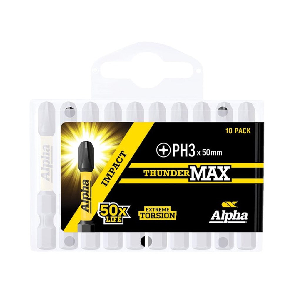Alpha ThunderMax Impact Power Bits Phillips