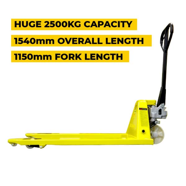 Richmond Wheel & Castor 2500kg Standard Yellow Pallet Trolley PJR001Y