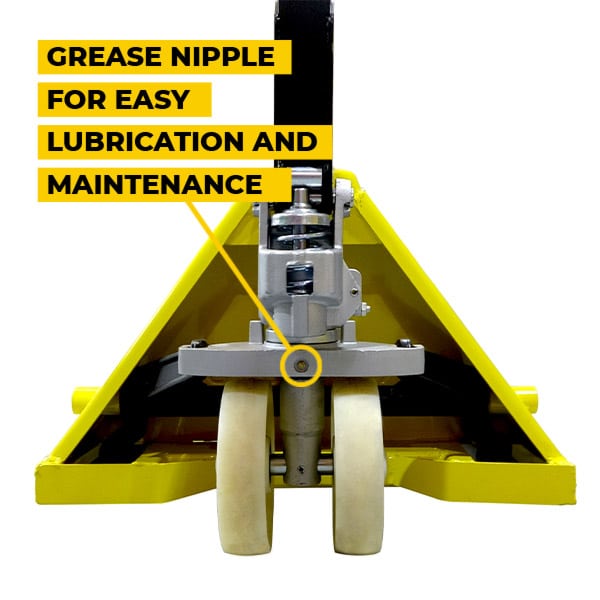 Richmond Wheel & Castor 2500kg Standard Yellow Pallet Trolley PJR001Y