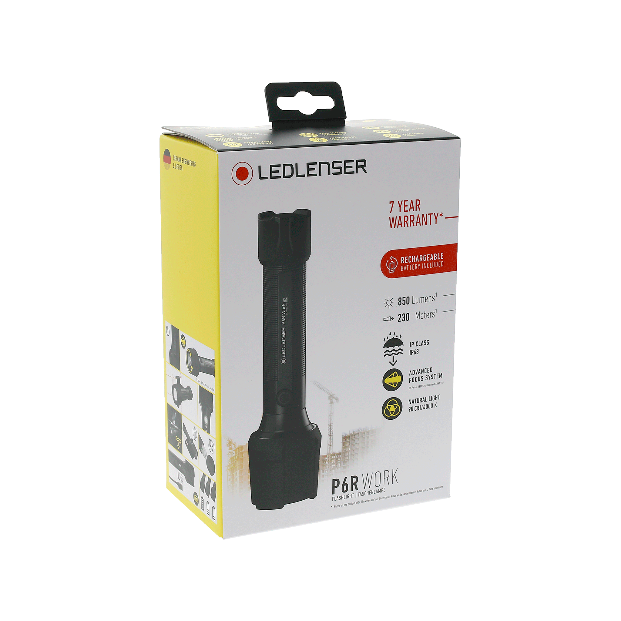 Ledlenser 850 Lumens Torch P6R Work Box (ZL502186)