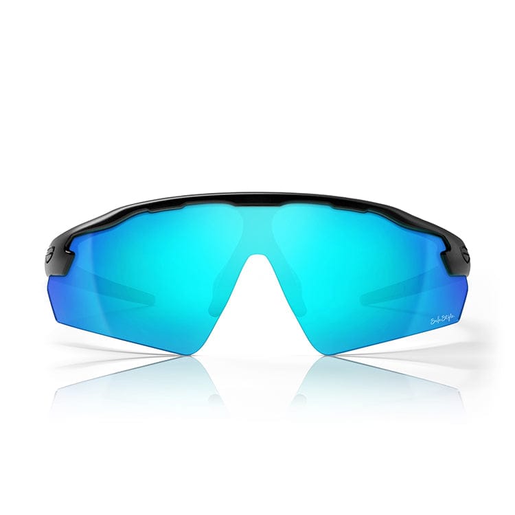 SafeStyle Phantoms Matte Black Frame Reflectors Blue Lens