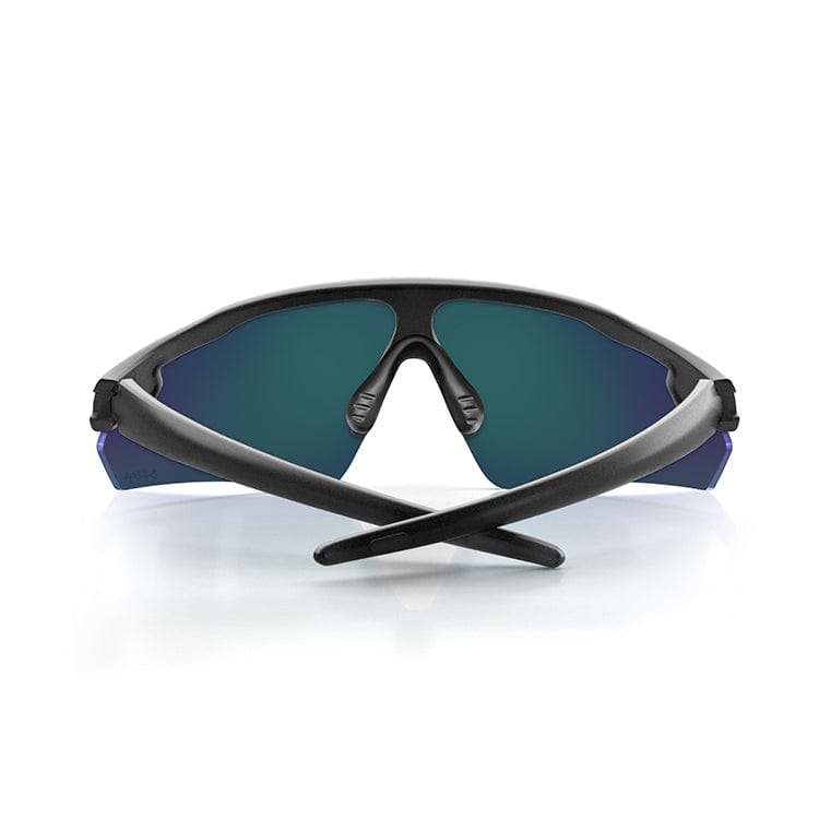 SafeStyle Phantoms Matte Black Frame Reflectors Blue Lens