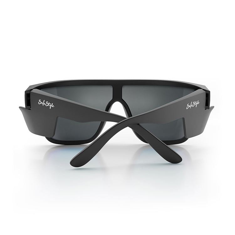 SafeStyle Primes Matte Black Frame Reflectors Blue Lens