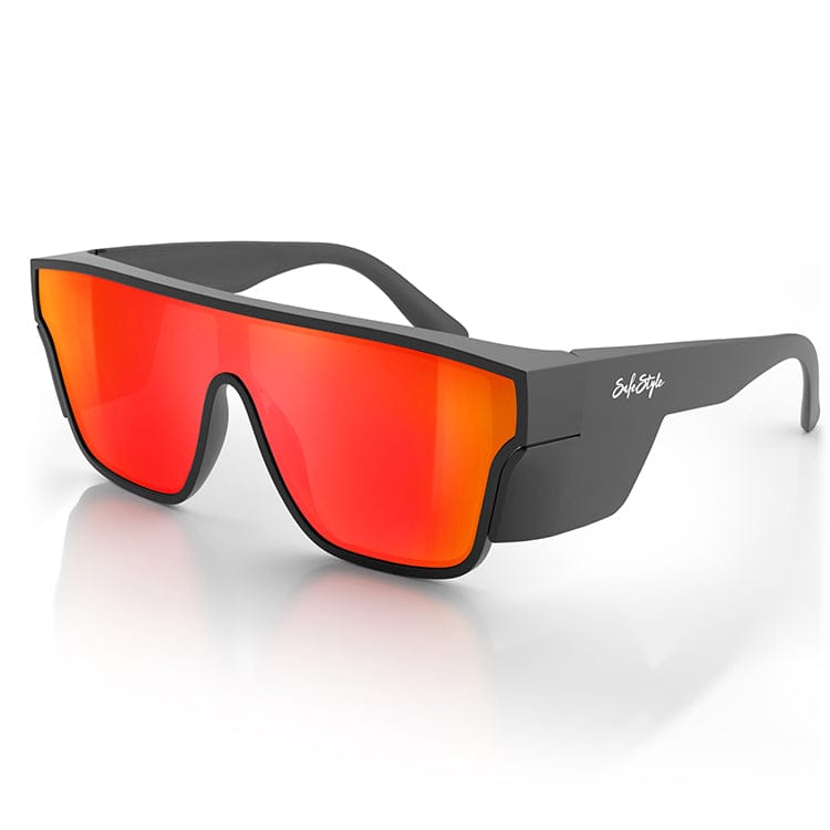 SafeStyle Primes Matte Black Frame Reflectors Red Lens