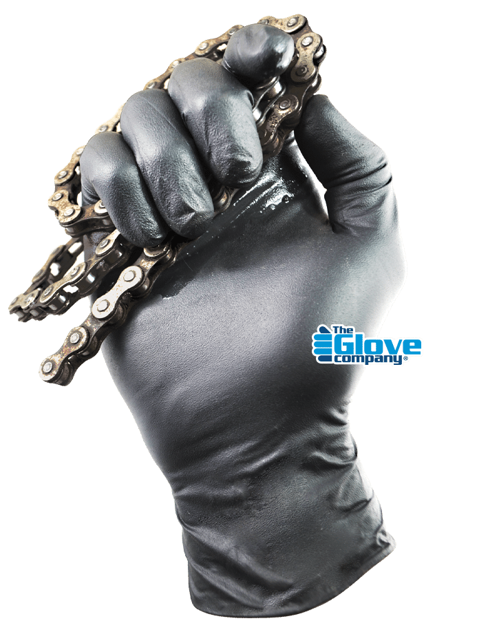 Black Nitrile Disposable Gloves by TGC®