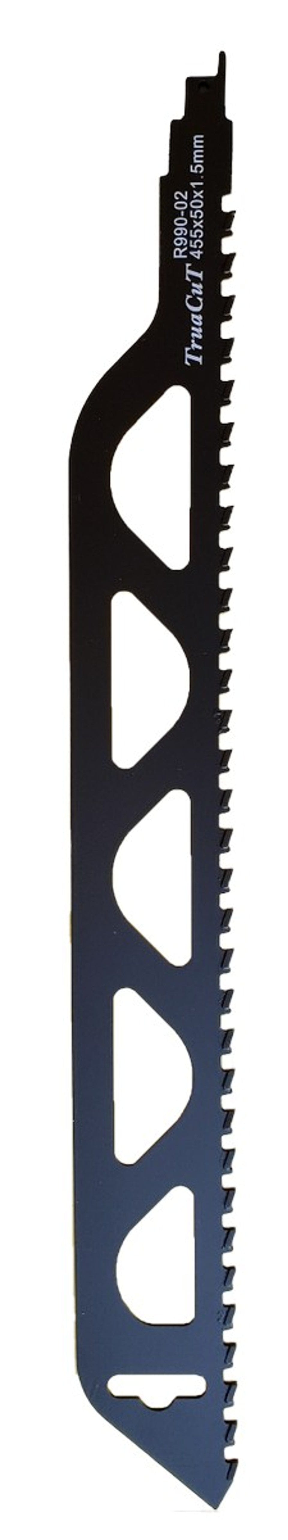 TruaCut 2Pce 455mm x 50mm TCT Porous Block Reciprocating Saw Blade R990-02