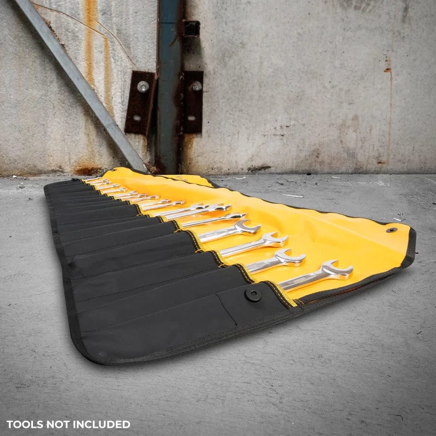 17 Pocket Yellow PVC Spanner Roll RX03B612YE by Rugged Xtremes