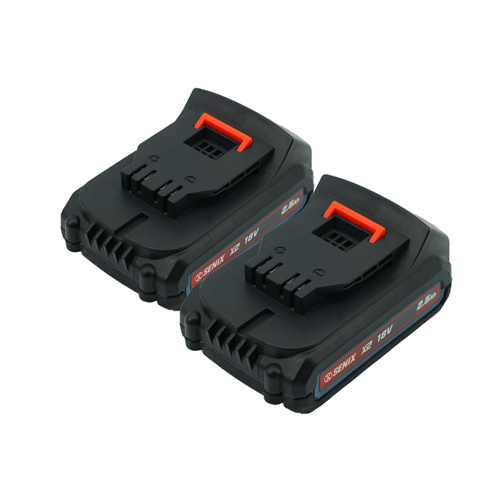 SENIX X2 18V 2.5Ah Battery Twin Pack B25X2 - 10