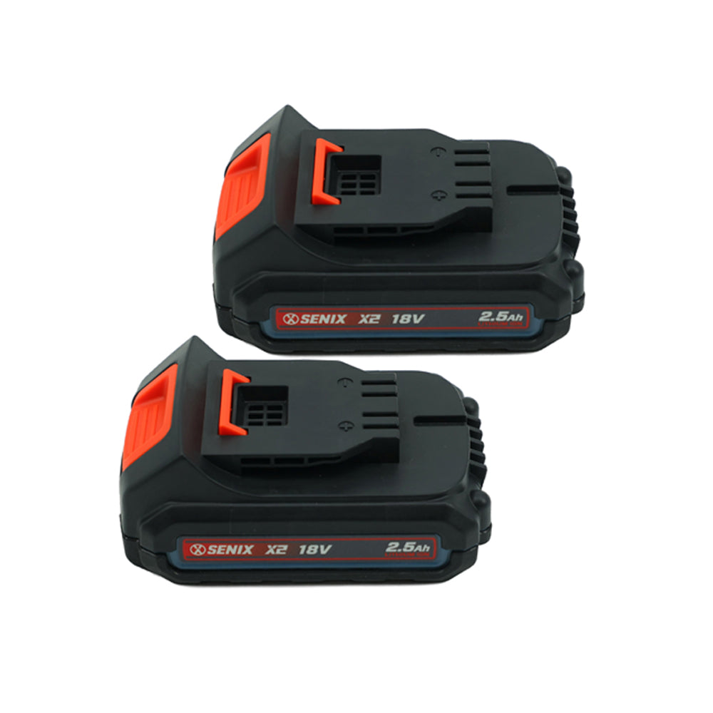 SENIX X2 18V 2.5Ah Battery Twin Pack B25X2 - 7